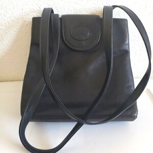Red Goose Women Pebbled Dark Navy  Leather Purse Handbag#